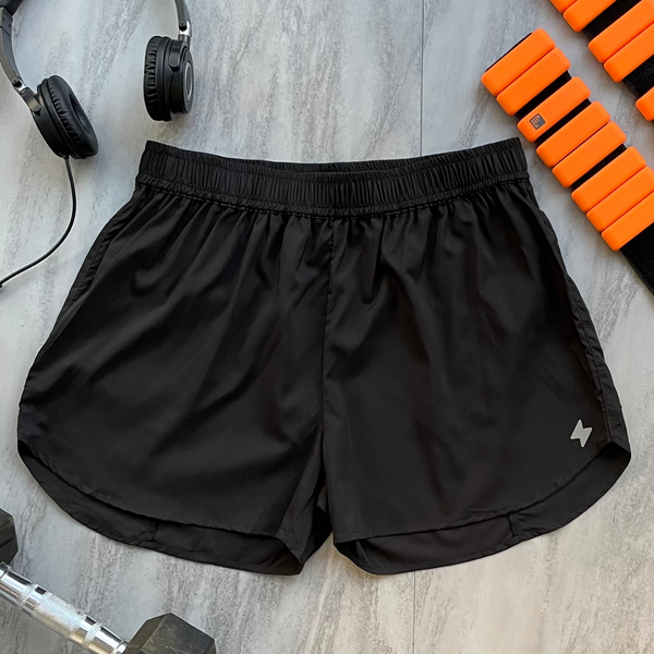 Women's Workout Track Shorts, Black 