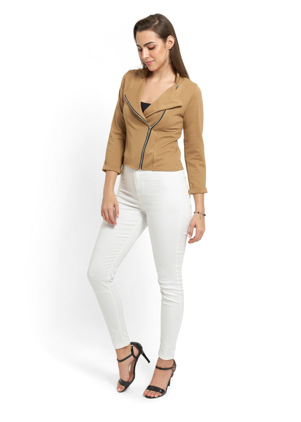 Camel Biker Jacket