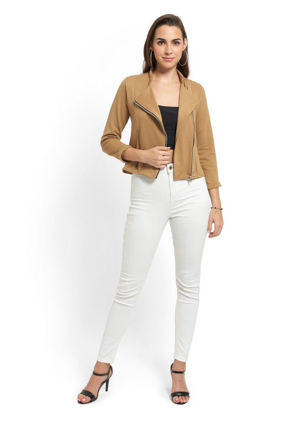 Camel Biker Jacket